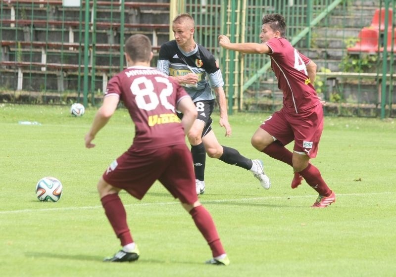 Vlastimir Jovanović zdobył drugą bramkę dla Korony w...