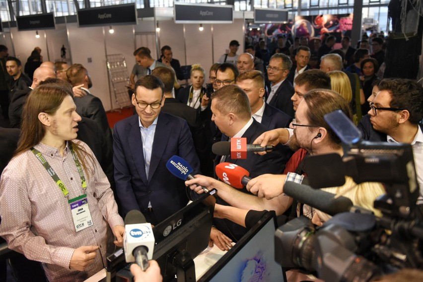 Premier Mateusz Morawiecki na Poznań Game Arena 2018