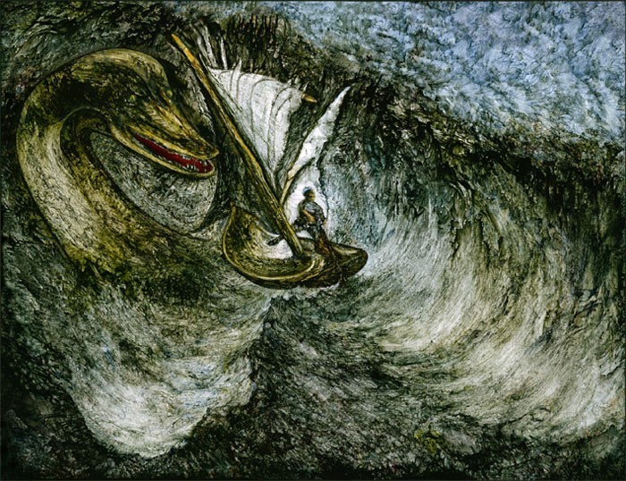 Obraz "Potwór Loch Ness" Hugo Heikenwaeldera