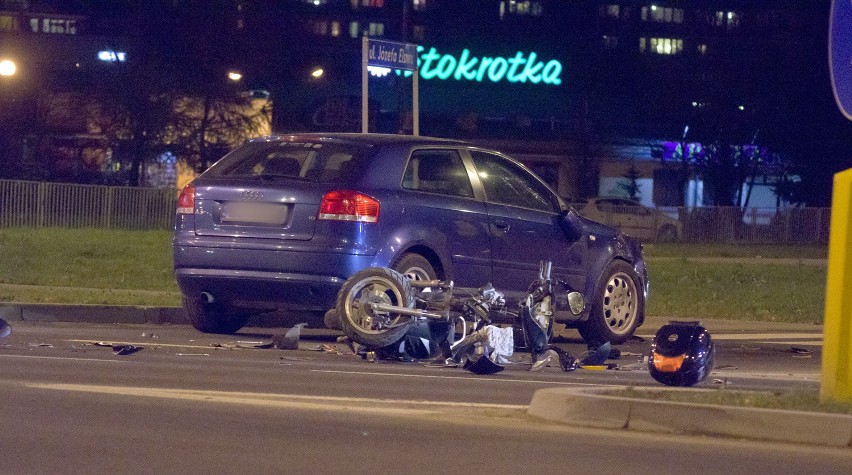 Wypadek na skrzyżowaniu Al. Kompozytorów Polskich i Elsnera