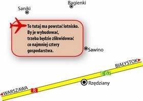 Małgorzata Wnuk nie wyklucza, że na zastrzeżenia, które teraz trafiły do dyrekcji będzie musiał odpowiedzieć inwestor, czyli urząd marszałkowski. To on chce budować lotnisko w gminie Tykocin, między miejscowościami Saniki, Sawino, Bagienki.