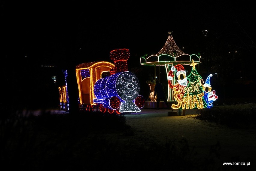 Iluminacje świąteczne w Łomży
