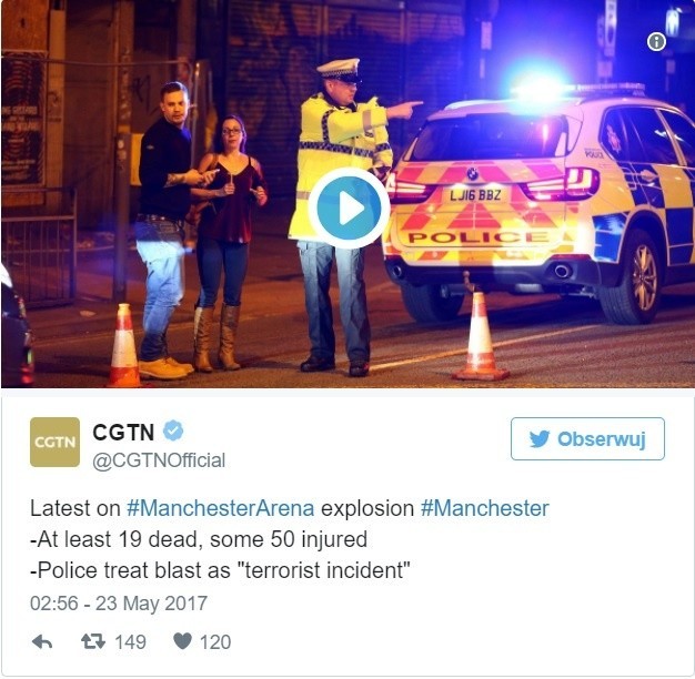 Zamach w Manchesterze