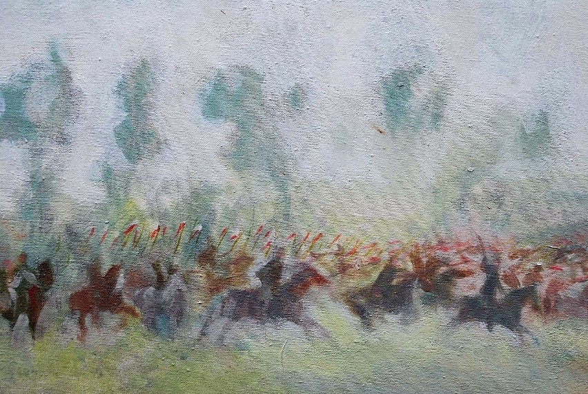Fragment obrazu Romana Kaczmarka "Bitwa Warszawska"