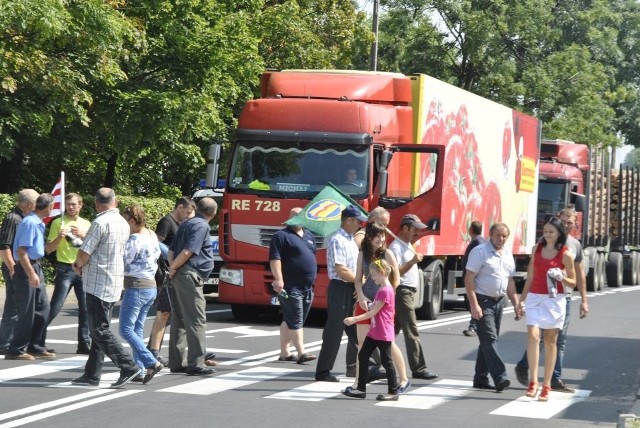 Rolnicy zablokowali wylot w kierunku Olsztyna.
