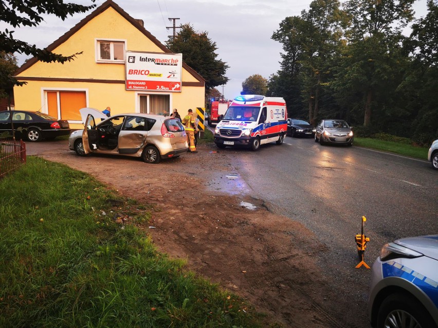 Wypadek w powiecie białogardzkim