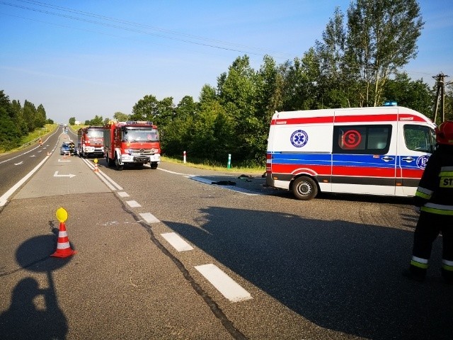 Wypadek w Zagórzu pod Wieliczką. Utrudnienia na DK 94 w kierunku Krakowa