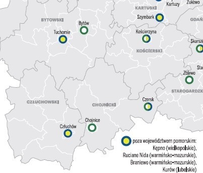 Mapa kibiców na Pomorzu. Gdzie kibicuje się Arce Gdynia, a gdzie Lechii Gdańsk. Zobacz mapę sympatii piłkarskich!