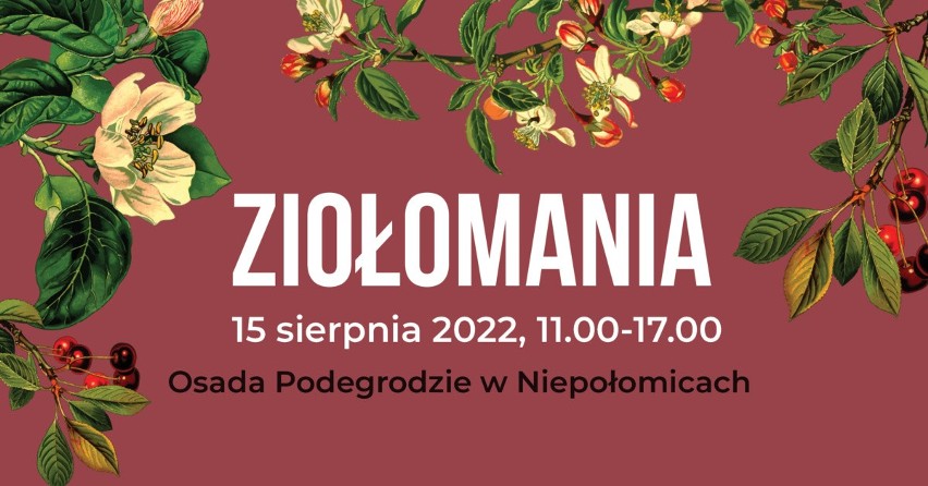 Ziołomania 2022 w Niepołomicach: plecenie wianków, botaniczne inspiracje, naturalne produkty, rękodzieło, atrakcje dla dzieci