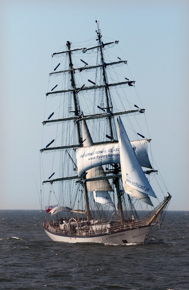 Fryderyk Chopin, najszybszy żaglowiec The Tall Ships Races 2015, zacumuje w Szczecinie