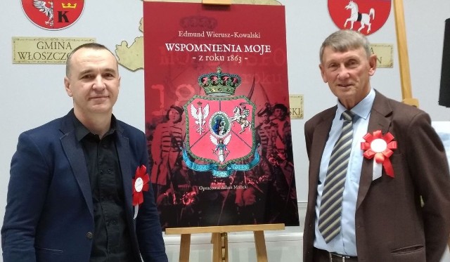 Autor książki Adam Malicki (z lewej) z prawnukiem powstańca Edmunda Kowalskiego - Filipem Ruszczyńskim.