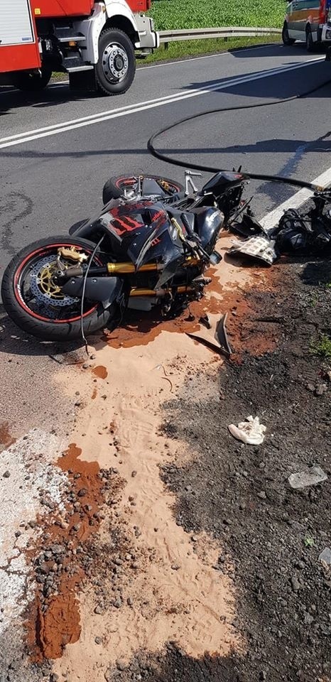 Wypadek motocyklisty w Boniowicach okazał się śmiertelny....
