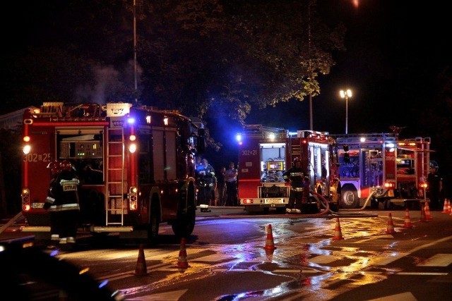 Pożar domu przy ul. Domańskiego w Opolu.