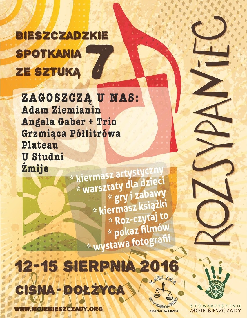 Bieszczady: Kolejna edycja festiwalu "Rozsypaniec" rusza 12 sierpnia