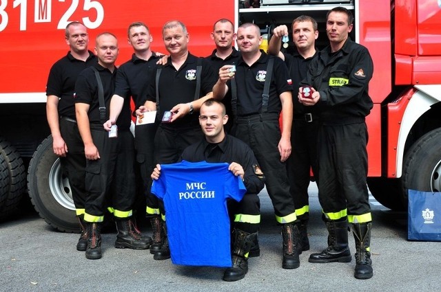 Radomscy strażacy, którzy gasili pożary w Rosji dostali nagrody od ministra spraw wewnętrznych i administracji Jerzego Millera.