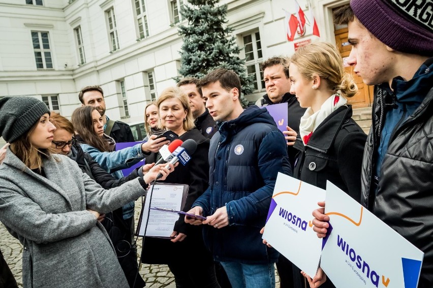 Elżbieta Długołęcka, regionalna koordynatorka Wiosny podczas...