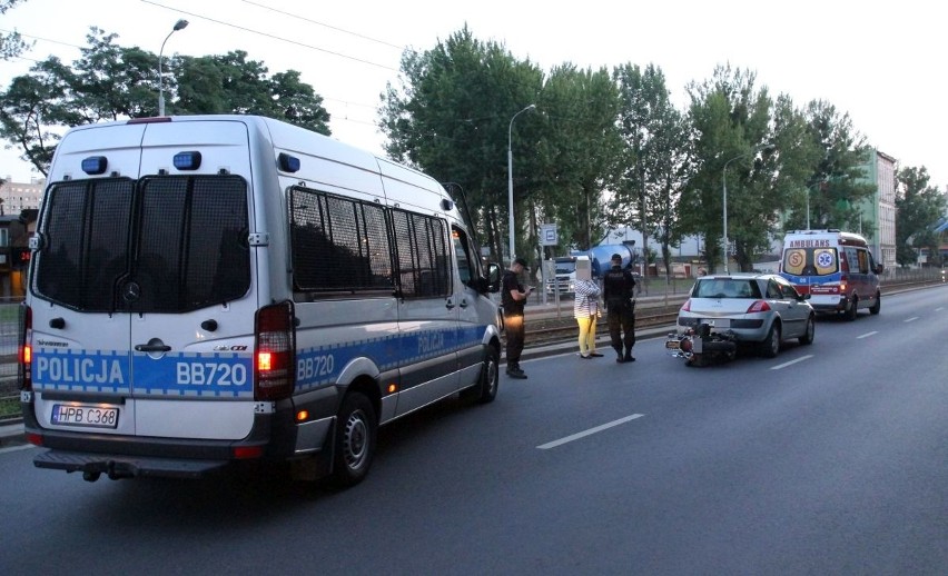 Wypadek z udziałem motocyklisty na ul. Grabiszyńskiej -...