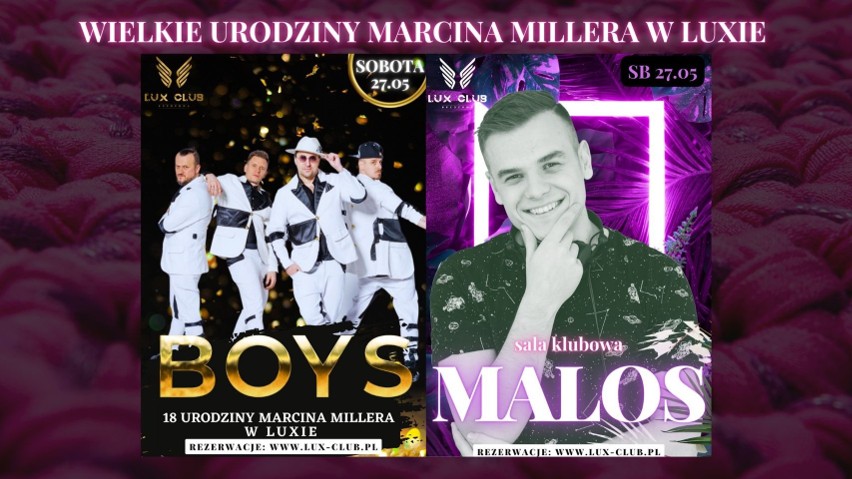 Wielkie urodziny Marcina Millera w Lux Clubie. Boys wystąpi w Brzozowej w sobotę 27 maja. Największe hity klubowe zagra DJ Malos