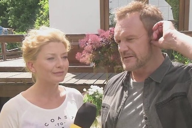 Edyta Olszówka i Cezary Pazura (fot. Dzień Dobry TVN/x-news)