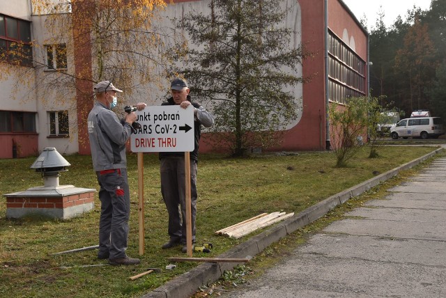 Do punkt drive thru przy szpitalu w Grudziądzu, będzie należało wjeżdżać od strony Geotermii Grudziądz