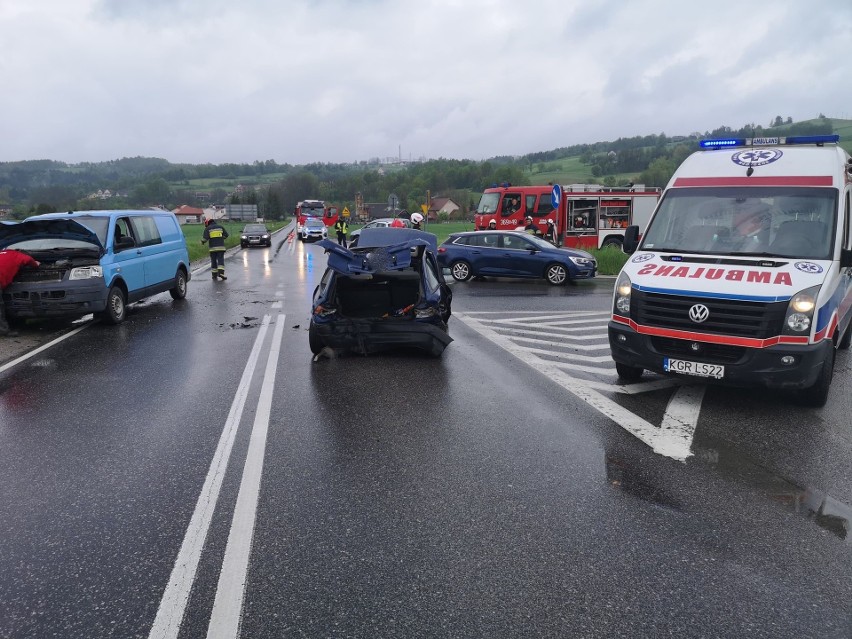 Cztery samochody zderzyły się we wtorek 18 maja w...