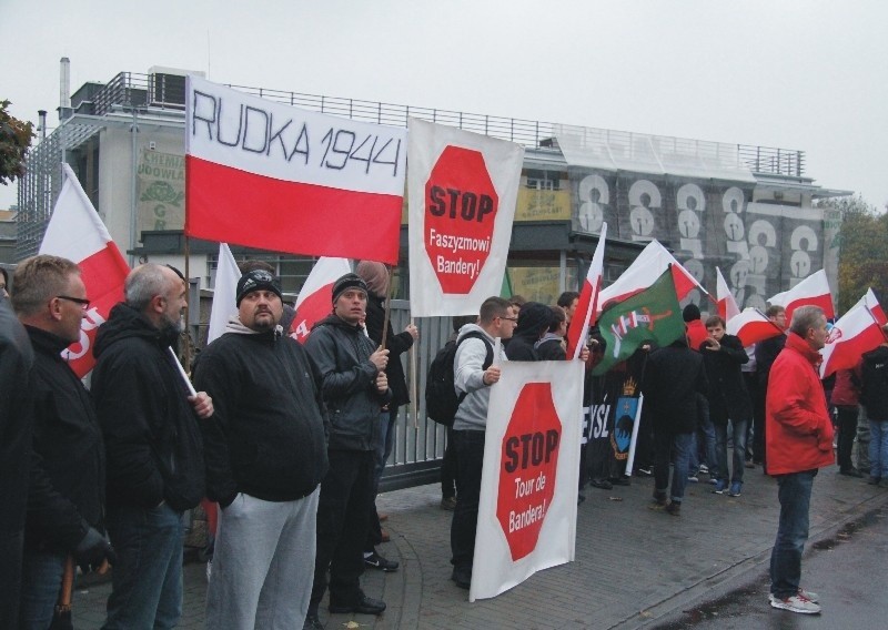 Pikieta przed honorowym konsulatem Ukrainy w Przemyślu....