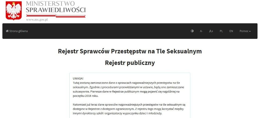 Rejestr pedofilów i gwałcicieli w internecie już działa. Sprawdź, kto jest przestępcą seksualnym