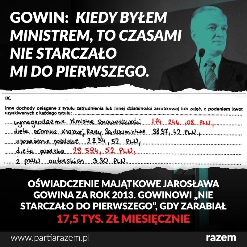 "Biedny jak Gowin". Memy z ministrem podbijają internet