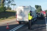 Wypadek w gminie Opatowiec. Zderzyły się trzy samochody, jedna osoba ranna