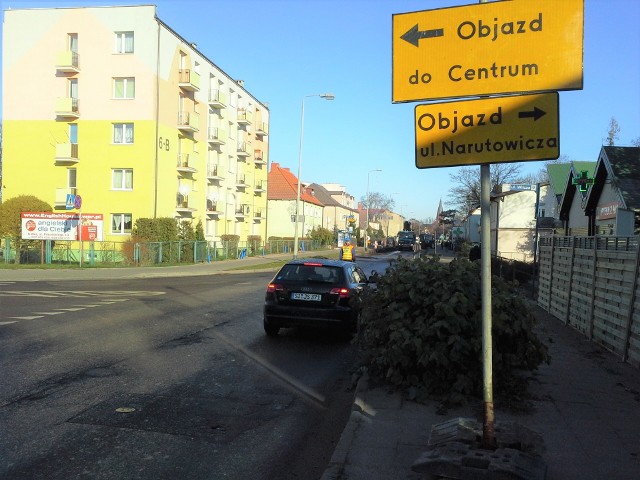Aktualnie zamknięty odcinek ulicy Darłowskiej od mostu na Słupi do ulicy Wilczej. Obowiązuje przejazd przez stocznię. 