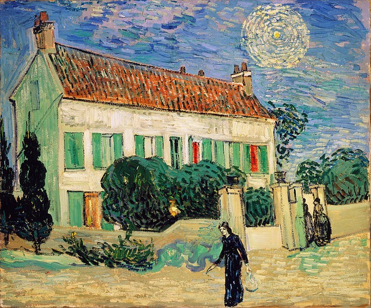 Biały dom w nocy van Gogh namalował sześć tygodni przed...