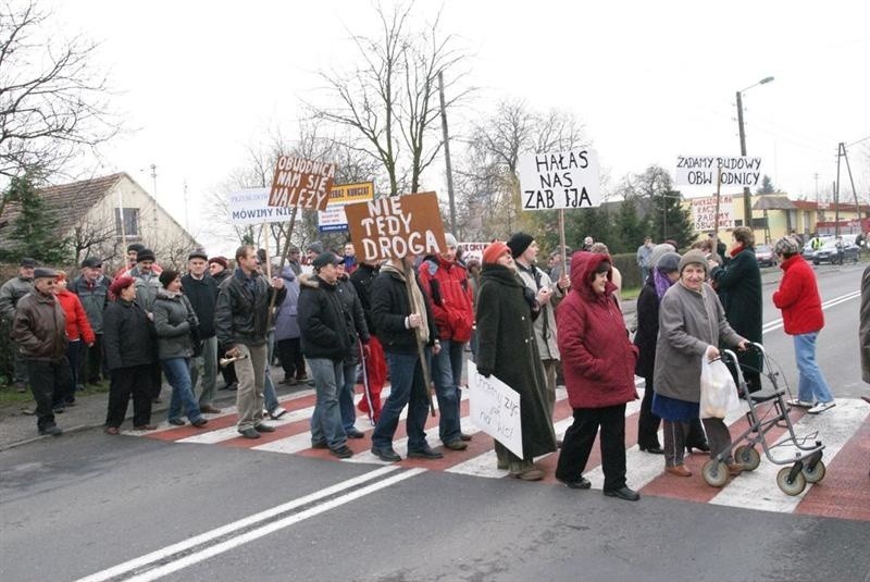 Mieszkancy domagali sie budowy obwodnicy