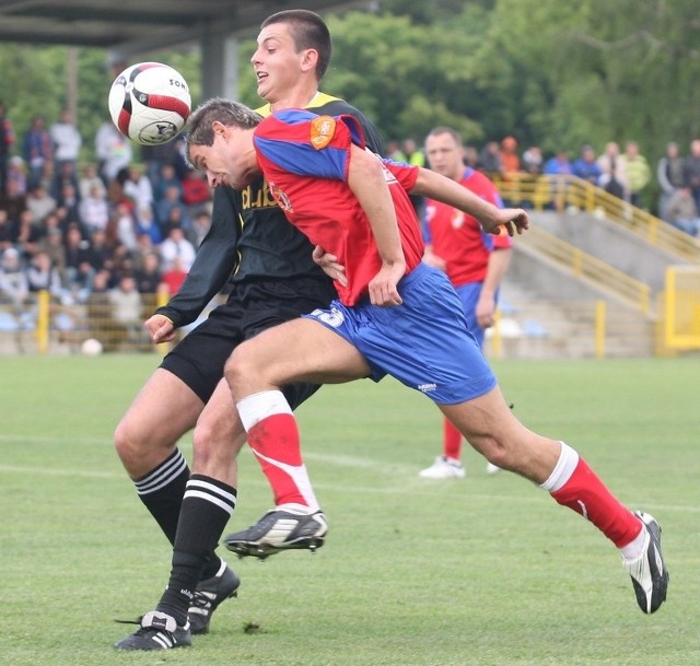 Gracjan Szymański jeszcze w poprzednim sezonie grał w Gryfie 95. Teraz wystąpi w barwach rywali słupszczan. 