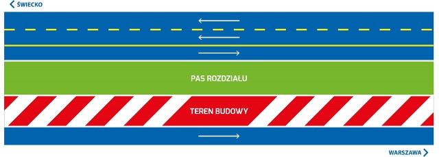 Od godz. 19.00 17 marca ruch będzie odbywać się według tego schematu