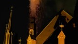 Bytom: Pożar komina w kościele w Miechowicach. Strażacy usuwają sadzę
