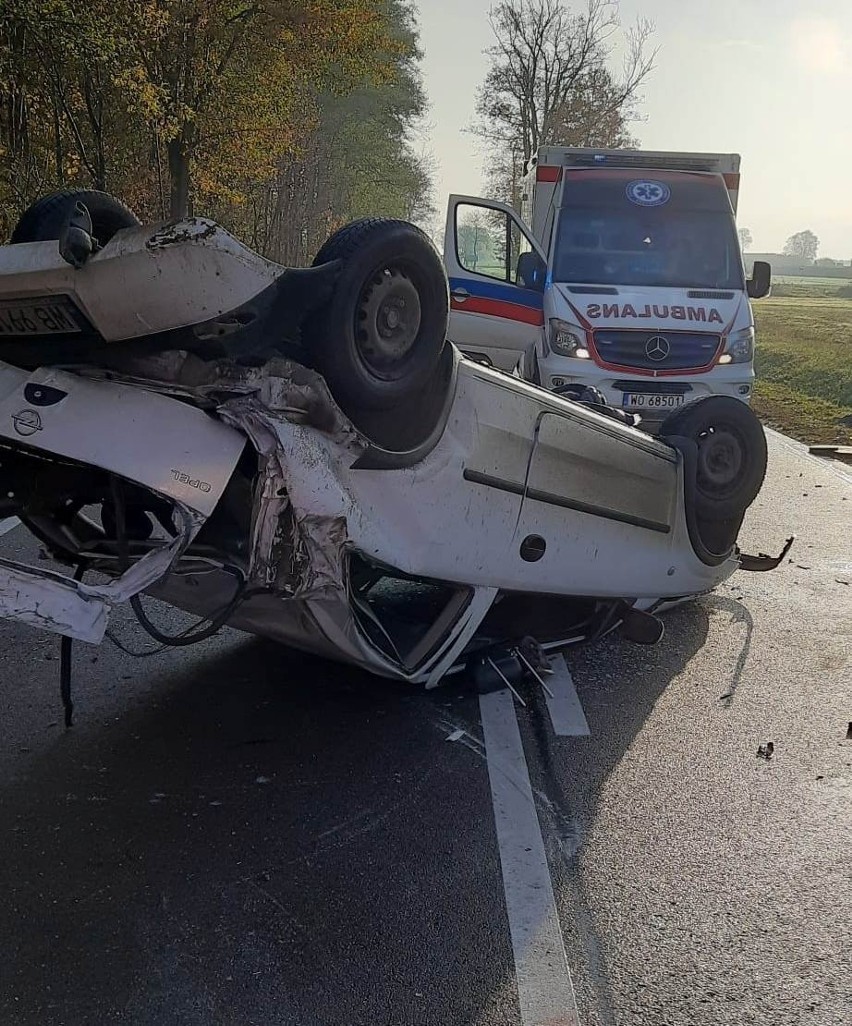 Wypadek w Przasnyszu, na ulicy Żwirki i Wigury (na drodze wojewódzkiej nr 544), 25.10.2022