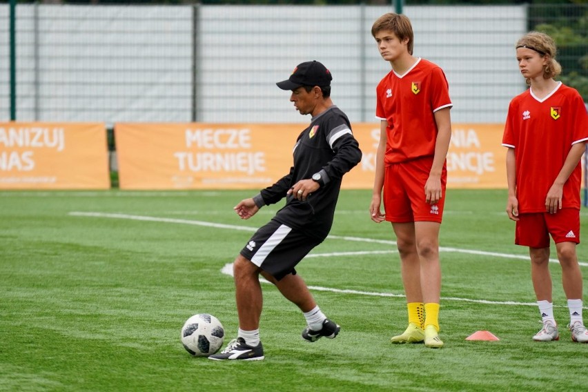 Trening Jagiellonii z rocznika 2005 prowadzonej przez...