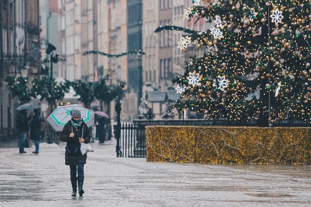 Deszczowa pogoda w Gdańsku, sobota, 23.01.2021