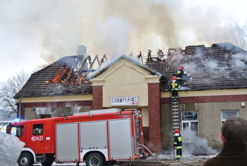 Pożar restauracji w Bytowie