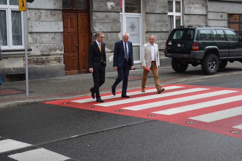 Aktywne przejście dla pieszych w Przemyślu.