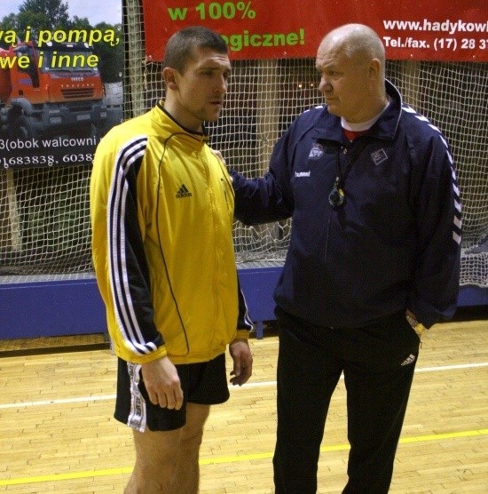 Trener Giennadij Kamelin i Daniel Skowroński.