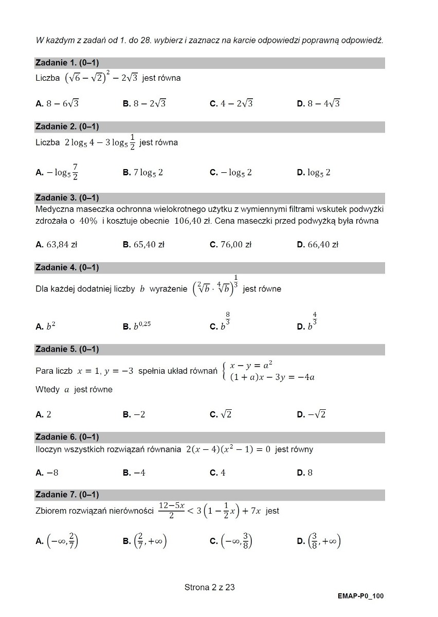 Próbna matura matematyka 2021. Przecieki maturalne? Jakich zadań możemy spodziewać się na egzaminie z matematyki 4.03.2021? Oto pewniaki!