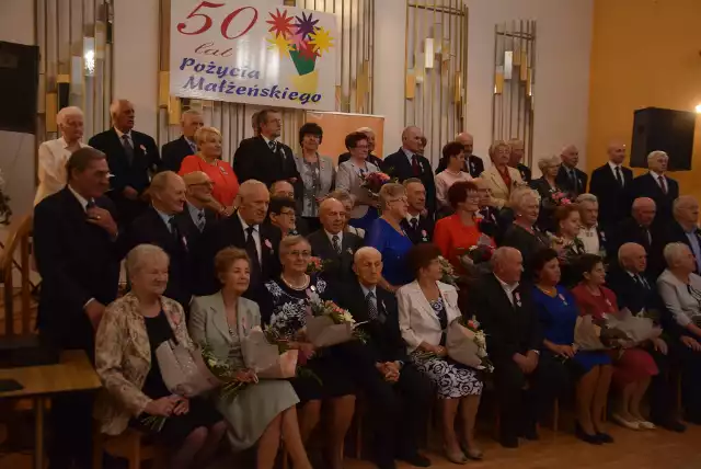 Jubilaci świętowali 50-, i 55-lecie zawarcia związku małżeńskiego.