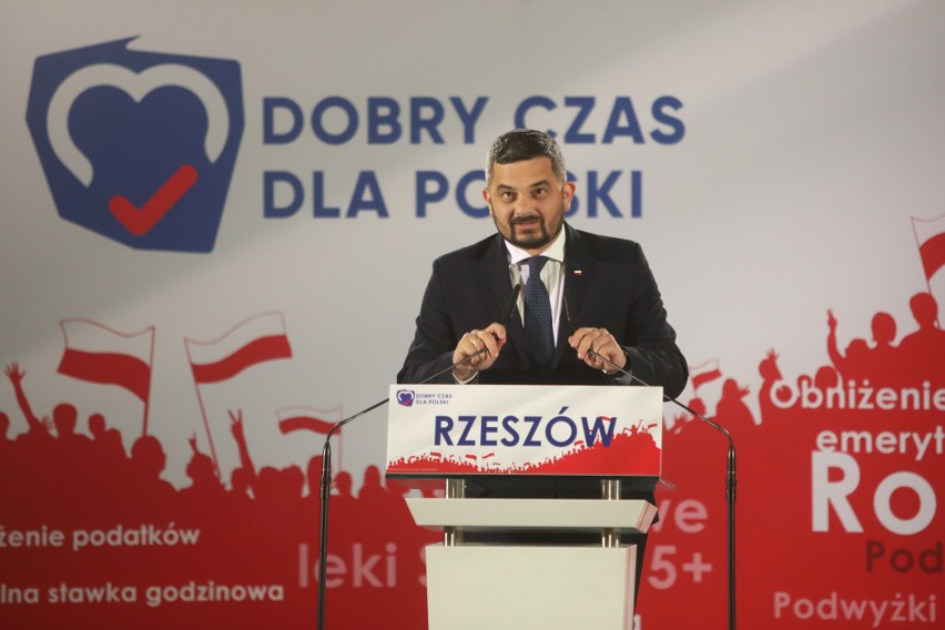 Konwencja wyborcza PiS z prezesem Jarosławem Kaczyńskim w Rzeszowie [ZDJĘCIA]