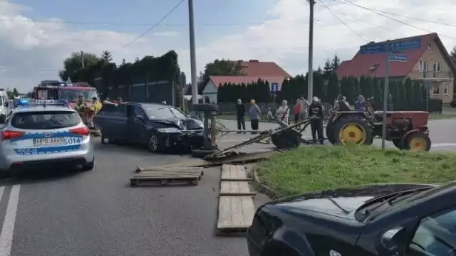Na miejscu wypadku w Promniku