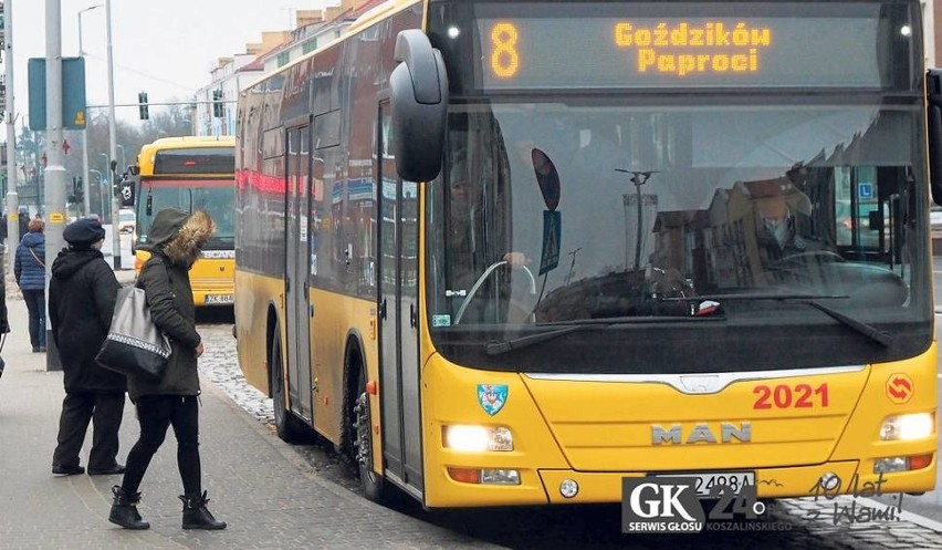 Autobusy MZK w Koszalinie będą kursować w poniedziałek 12...