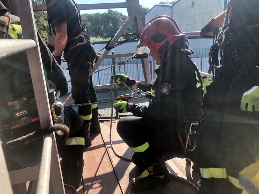 Lubelscy strażacy nie boją się wysokości. Zdobyli nowe umiejętności. Zobacz zdjęcia