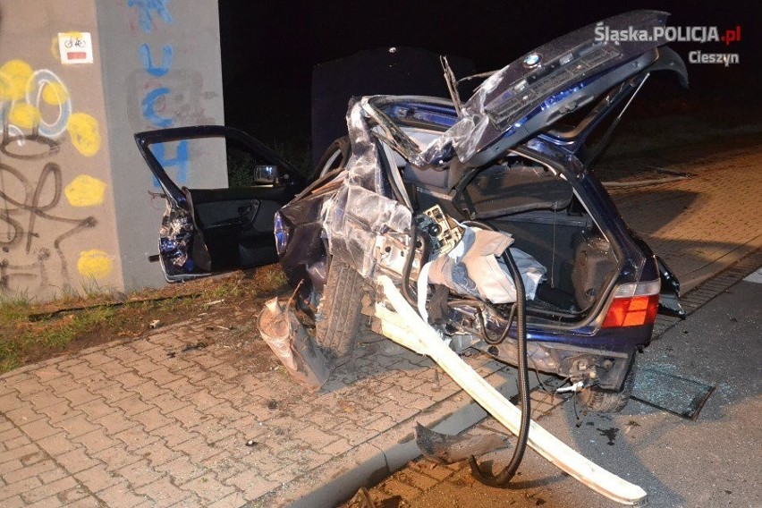 Wypadek BMW w Cieszynie