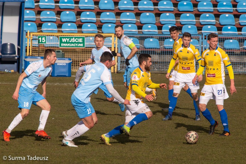 Błękitni Stargard - Motor Lublin 1:1. Powrót na ławkę trenera Topolskiego. ZDJĘCIA