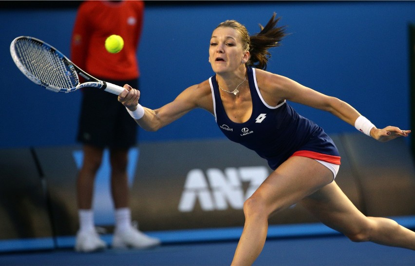 Agnieszka Radwańska gra z Venus Williams na Australian Open...